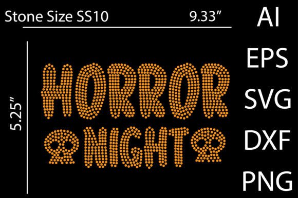 Download Horror Night Rhinestone Design - Premium Resources