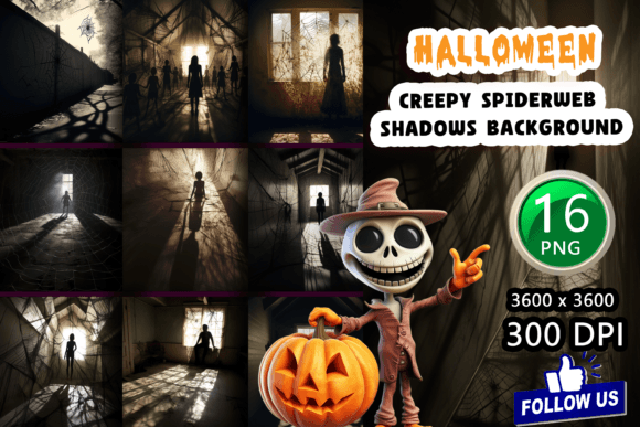 Download Creepy Spiderweb Shadows Background - Premium Resources
